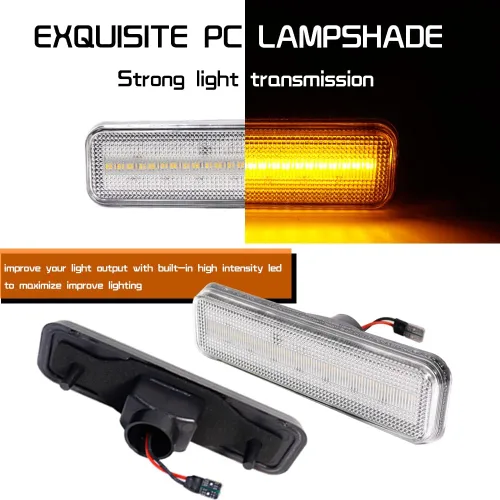 Miniatura 2 de Compatible con 1971-1993 Dodge RAM Charger D100 D150 D250 D350 Plymouth Pickup Truck Luces de Marcador Lateral del Parachoques Delantero Lente Lente