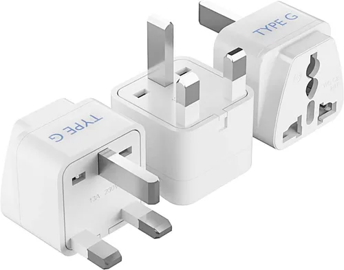 Miniatura 24 de Kit de adaptador de viaje mundial Ceptics 2 USB-A, USB-C, tomas de corriente EE. UU., entrega de potencia 20W/QC 18W, protección contra