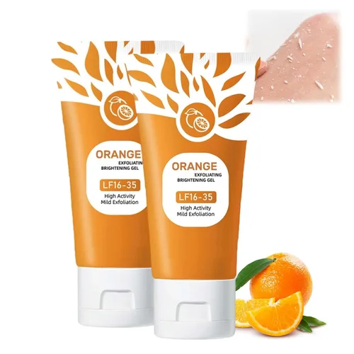 Miniatura 10 de Gel exfoliante naranja para cara y cuerpo - Exfoliante enzimático suave con extracto de naranja natural, exfoliante facial hidratante para todo tipo