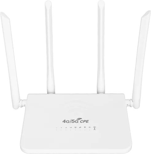 Enrutador 4G LTE menos cable con ranura para tarjeta SIM, desbloquea cable móvil menos punto de acceso de fidelidad 300 Mbps con 4 antenas 5dBi para