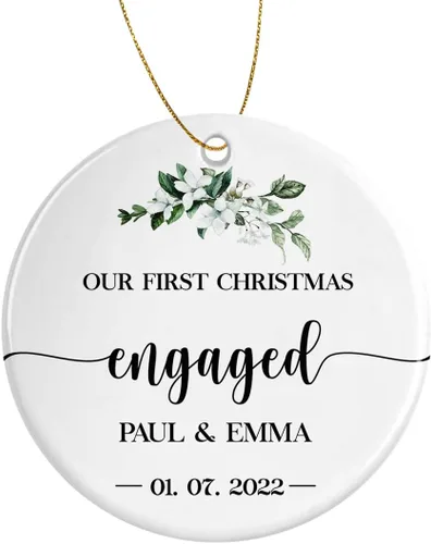 Miniatura 25 de Personalized Christmas Ornament Weddding 2023 Christmas Ornaments Customized Decor Gifts Friendship Add a Touch of Love to Your Christmas