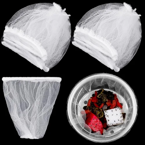 Suclain 500 bolsas desechables de malla para colador de fregadero de cocina, filtro elástico para fregadero de cocina, bolsa de basura de malla
