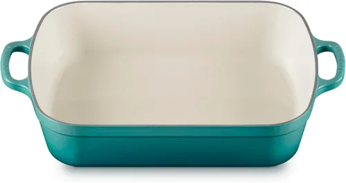 Miniatura 14 de Le Creuset Fuente para horno rectangular de hierro fundido esmaltado, 5.25 cuartos de galón (11.7 pulgadas x 16.8 pulgadas), color blanco