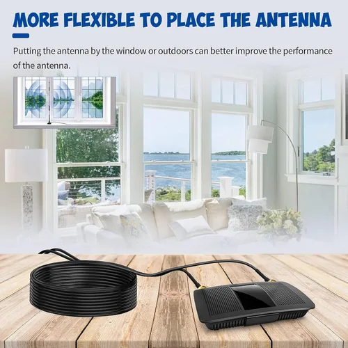 Miniatura 5 de Bingfu Cable de extensión de antena WiFi, paquete de 2 unidades RP-SMA macho a RP-SMA hembra Cable RG174 de 9.8 ft 10 pies para enrutador WiFi
