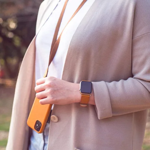 Miniatura 8 de Alto Correa de cuero compatible con Apple Watch Band de 1.496 pulgadas, 1.614 pulgadas, 1.575 pulgadas, correa de repuesto clásica hecha a mano