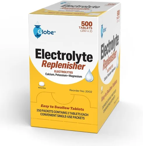 Miniatura 3 de Globe Tabletas de repuesto de electrolitos para hidratación rápida y recuperación del ejercicio (500 tabletas, 250 paquetes de 2) para atletas