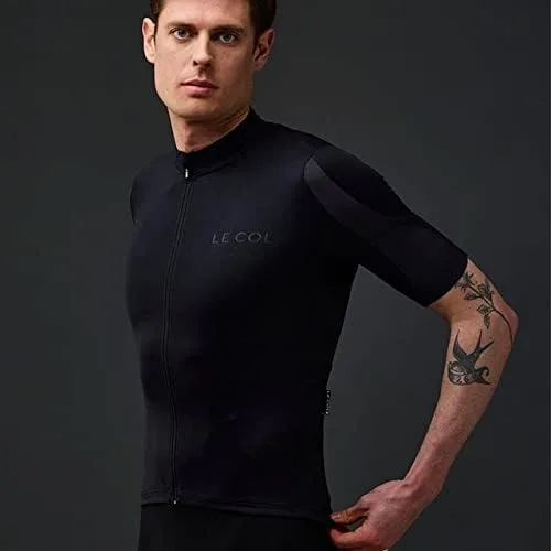 Miniatura 3 de LE COL Hors Categorie - Camiseta de manga corta para hombre, bolsillos traseros, absorbe la humedad, transpirable, XS - 3XL