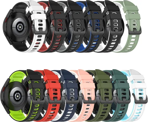 Senter Correa de repuesto de goma suave de liberación rápida para Samsung Galaxy Watch4 40/1.732 in, Watch4 Classic 1.654 in/1.811 in Smart Watch