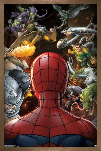 Miniatura 13 de Trends International Marvel Comics - Póster de pared de Spider-Man - Villains, 22.375 x 34 pulgadas, versión premium sin marco