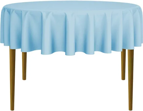 Miniatura 17 de Lann's Linens - 10 manteles redondos de tela de poliéster para bodas/banquetes/restaurantes (varios colores y tamaños)