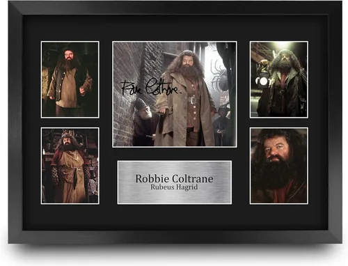 HWC Trading Robbie Coltrane Harry Potter Rubeus Hagrid 16 x 12 pulgadas (A3) Impreso Regalos Firmados con Autógrafo para fanáticos de recuerdos de