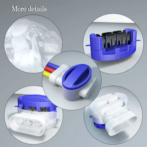Miniatura 6 de 3 conectores de alambre,Conector de cable sellado resistente a la humedad para cable de cobre sólido,IDC 314-Box - Conectores de coleta