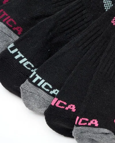 Miniatura 5 de Nautica Calcetines para mujer - Calcetines deportivos de corte de cuarto (6 unidades)