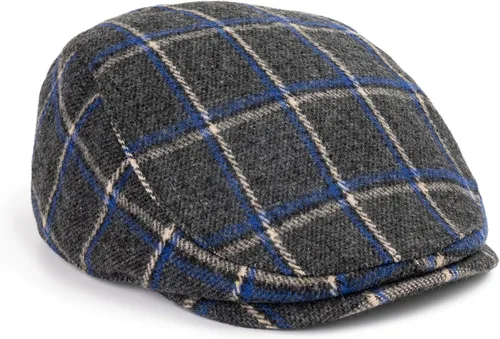 Miniatura 8 de The Original Boston Scally - Gorra plana de periódico a cuadros - Sombrero de algodón de un solo panel para hombre