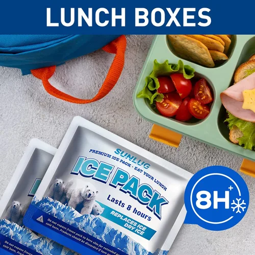 Miniatura 5 de Paquetes de hielo para enfriadores, paquetes de hielo reutilizables para enfriadores, paquetes de congelador de larga duración para bolsa