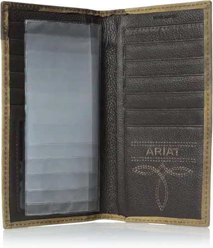 Miniatura 4 de Ariat - Cartera para hombre con escudo envejecido, diseño de Rodeo Western