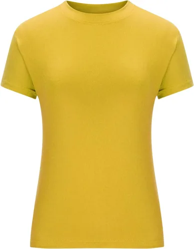 Miniatura 6 de Camisetas cortas básicas para mujer, estilo casual, para salir, a la moda, ajustadas, de manga corta, ajustadas, para adolescentes, niñas, lindas