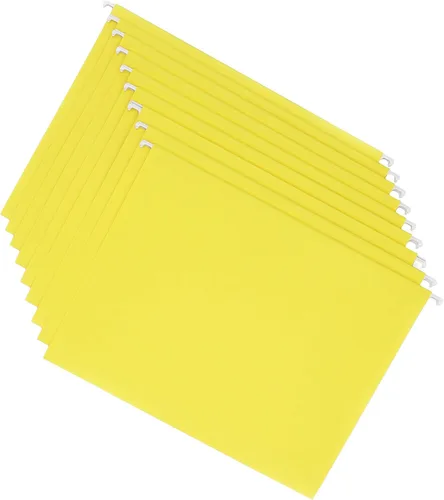 Miniatura 4 de Smead Carpeta colgante de colores, pestañas no incluidas, tamaño carta, amarillo, 25 por caja (64441)