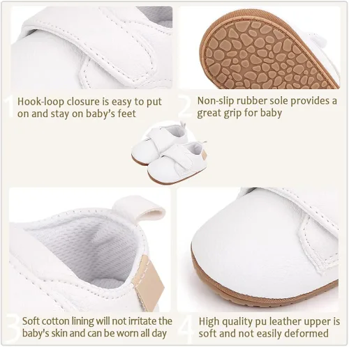 Miniatura 5 de Meckior Mocasines clásicos de piel sintética para niños y niñas zapatos de vestir Oxford para niños y niñas zapatos de vestir planos para caminar