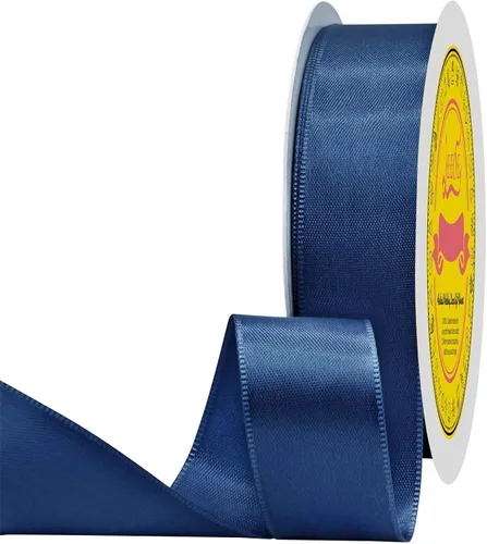 Miniatura 204 de Cinta de satén blanca antigua de doble cara de 1-1/2 pulgadas x 50 yardas, cinta de poliéster para envolver regalos, día de San Valentín, bodas