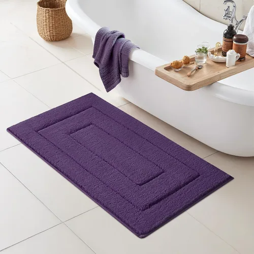 Miniatura 106 de GRANNY SAYS Alfombras de baño antideslizantes, lavables, extra suaves y absorbentes de agua para baño, alfombra de baño peluda de felpa, alfombra