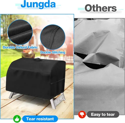 Miniatura 5 de Cubierta de Parrilla para Parrilla Hibachi, Cubierta de Parrilla de Mesa Pequeña Impermeable para Exteriores de Servicio Pesado, Cubierta