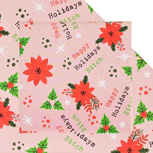 Miniatura 23 de Dtiafu Papel de Regalo Navideño Afroamericano Papel de Regalo Negro de Papá Noel a Granel Diseños Lindos de Navidad para Personas Negras