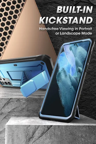 Miniatura 3 de SUPCASE Funda para Samsung Galaxy S21 Ultra con Soporte (Unicorn Beetle Pro), [Marco Frontal Integrado y Clip para Cinturón]