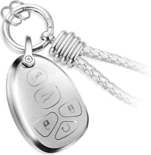 Miniatura 28 de Funda para Llavero Mercedes con Llavero de Cuerda Trenzada de Metal, Funda de Llave Suave Mejorada para Carcasa de Llavero Remoto Inteligente Sin
