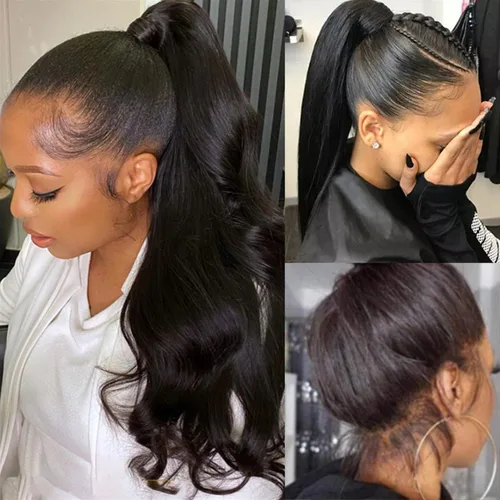 Miniatura 9 de catti 360 Lace Front Wigs Human Hair Body Wave 220 Density HD Lace Front Wigs Pre Plucked Full Lace Human Hair Wig for Women