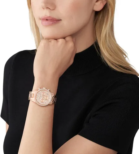 Miniatura 4 de Reloj Ritz de acero inoxidable para mujer de Michael Kors con cristal Topring.