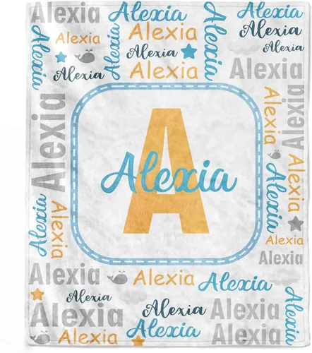 Miniatura 9 de Novgarden Mantas de Bebé Personalizadas para Niñas Adolescentes, Manta Personalizada con Nombre de Franela, Manta de Tiro para Niños, Artículos