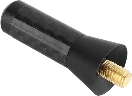 Miniatura 6 de Antena corta para automóvil, 1.4 in/1.38 pulgadas, antena de radio de tornillo de fibra de carbono, antena de decoración corta de aluminio, repuesto