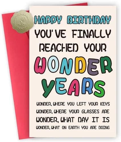 Miniatura 7 de Divertida tarjeta de cumpleaños para hombres y mujeres, regalos de feliz cumpleaños para amigos, idea de decoración de cumpleaños retro para ella