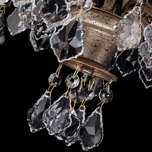 Miniatura 9 de LumFurn Lámpara de Techo de Cristal K9 Moderna de Mediados de Siglo de 4 Luces para Sala de Estar, Vestíbulo, Dormitorio, Lámpara de Montaje