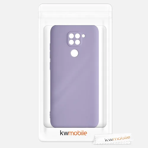 Miniatura 6 de kwmobile Funda compatible con Xiaomi Redmi Note 9 - Funda protectora delgada de TPU para teléfono - Acabado mate suave - Morado violeta