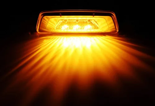 Miniatura 2 de iJDMTOY Lentes ámbar súper brillantes LED para rueda delantera delantera Fender Side Marker Lights compatibles con Kenworth T680 T700 T880