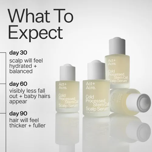 Miniatura 4 de Act+ Acre Suero de cuero cabelludo de células madre procesadas en frío Para un cabello más grueso y de aspecto más completo Células madre