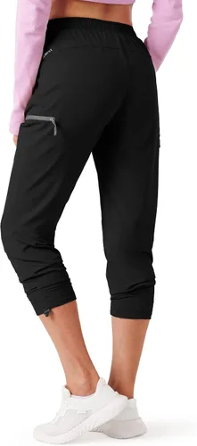 Miniatura 2 de Pantalones cargo de senderismo para mujer, ligeros, de secado rápido, resistentes al agua, UPF 50+ con bolsillos con cremallera