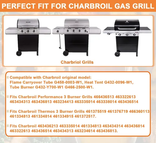 Miniatura 2 de Piezas de parrilla para piezas de repuesto de parrilla Charbroil 463436215 461334813 463434314 463436814 463322613 463436514 463434313 piezas