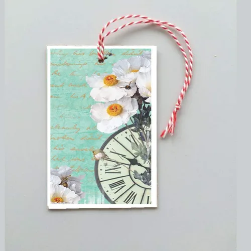 Miniatura 4 de CrafTreat Papel de decoupage floral A4 (8.3 x 11.7 pulgadas), 8 hojas de papel de manualidades con estampado floral y mini para muebles, álbumes