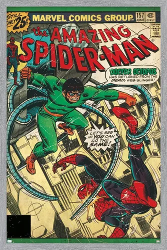 Miniatura 6 de Marvel Comics Spider-Man - Póster de pared Amazing Spider-Man #157, 34 pulgadas de largo x 22.4 pulgadas de ancho, versión premium sin marco