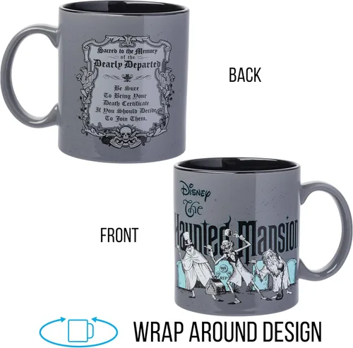 Miniatura 6 de Silver Buffalo Haunted Mansion Beware - Taza de cerámica, 20 onzas