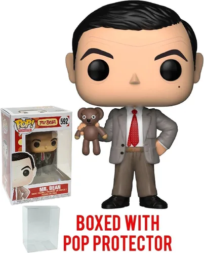 Miniatura 7 de Funko Pop! Movies: Mr. Bean - Figura de vinilo de Mr. Bean (incluye funda protectora compatible con Pop Box)