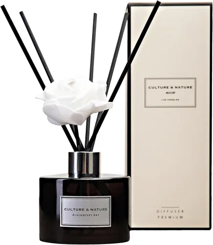 Miniatura 7 de CULTURE & NATURE - Set de difusor de varillas de 6.7 onzas líquidas (200ml) - Difusor con varillas perfumado a vainilla - Fragancia para el hogar