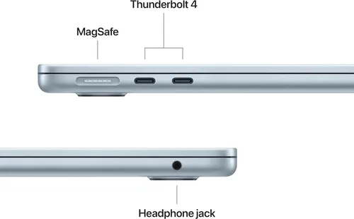 Miniatura 5 de Apple Laptop MacBook Air 2025 de 13 pulgadas con chip M4: diseñada para Apple Intelligence, Pantalla Liquid Retina de 13.6 pulgadas, Memoria Azul