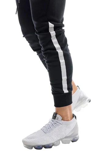 Miniatura 3 de Wangdo Pantalones deportivos ajustados para hombre, pantalones de entrenamiento para gimnasio, pantalones deportivos cónicos, pantalones deportivos