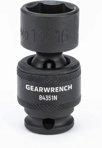 Miniatura 3 de GEARWRENCH Juego de 8 piezas de llaves de vaso de impacto universales estándar de 6 puntos con impulsor de 3/8", SAE - 84917N