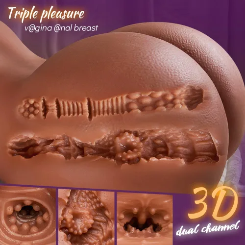 Miniatura 5 de Muñeca sexual realista BBW de 27 libras, masturbadores masculinos con canal intercambiable, muñeca sexual realista con pechos grandes suaves