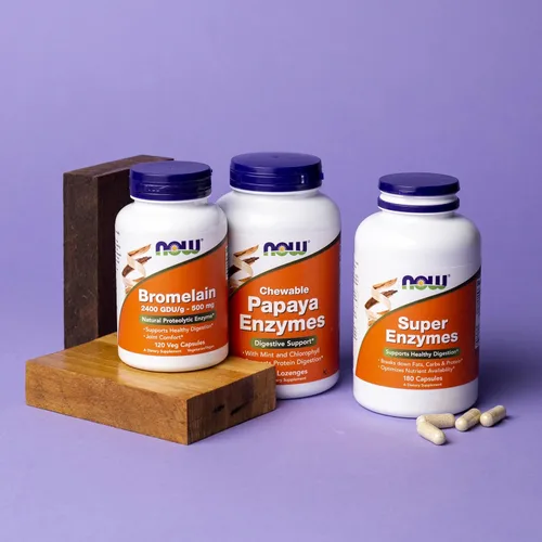 Miniatura 6 de NOW Foods Suplementos, Súper Enzimas, Formuladas con Bromelaína, Bilis de Buey, Pancreatina y Papaína, 180 Cápsulas